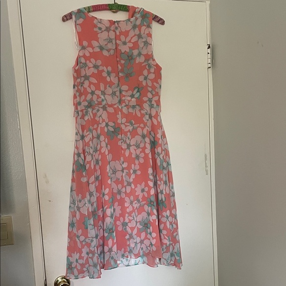 R&K Pink Floral Midi Dress - Picture 4 of 5
